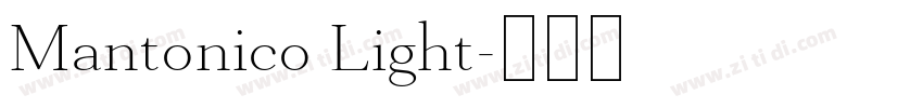 Mantonico Light字体转换